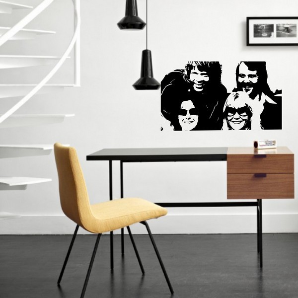 Example of wall stickers: ABBA